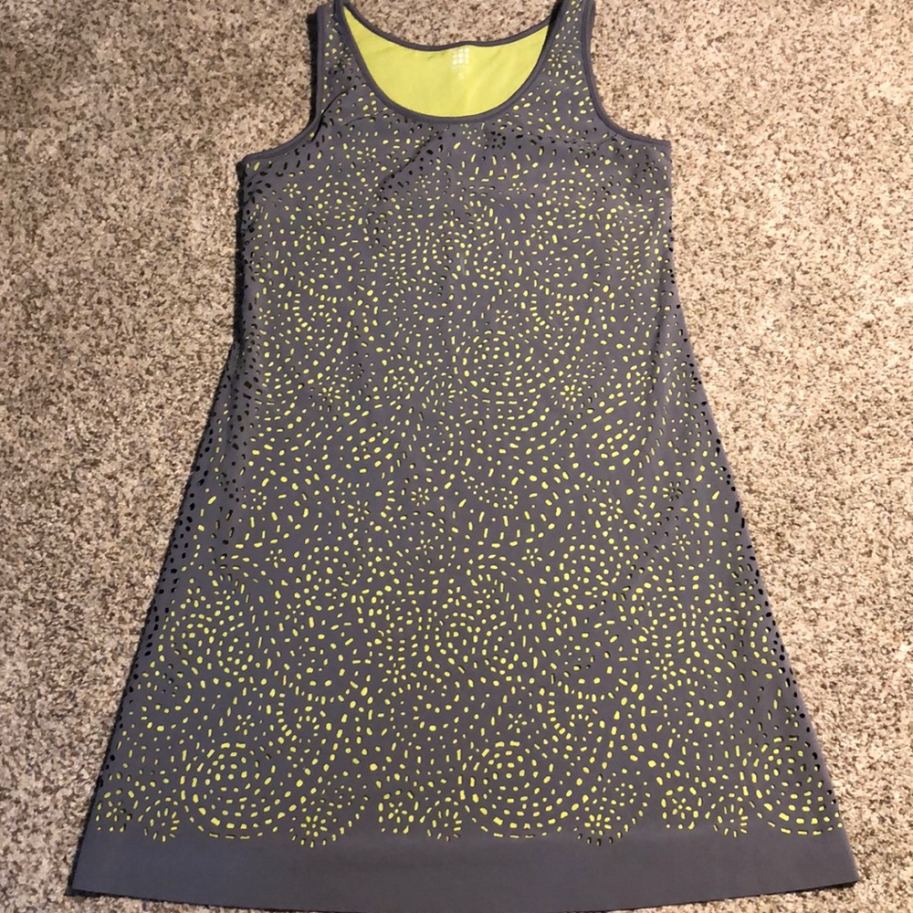 Title Nine Nimblene Laser Cut Illusion Dress